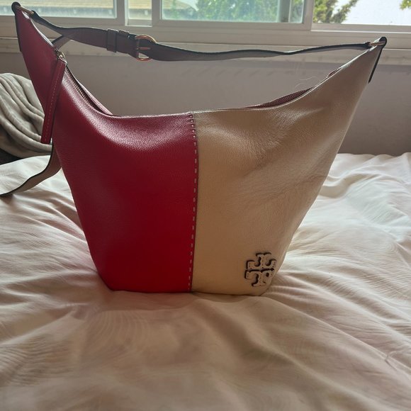 Tory Burch McGraw Color-Block Large Hobo Bag - Picture 1 of 5